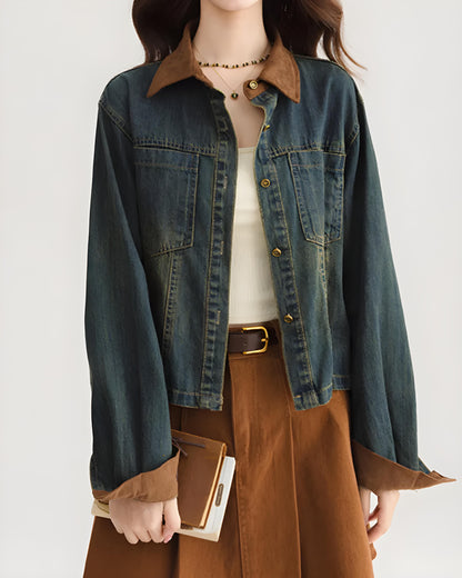 Nora Soft Contrast Denim Jacket