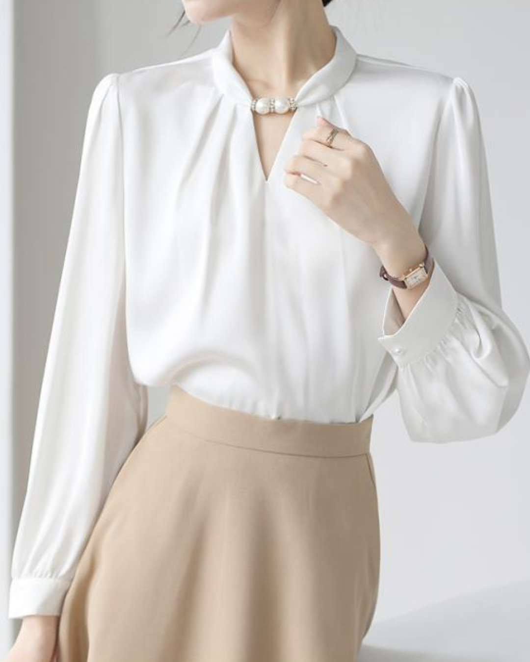 Lila Drift Long Sleeve Light Blouse