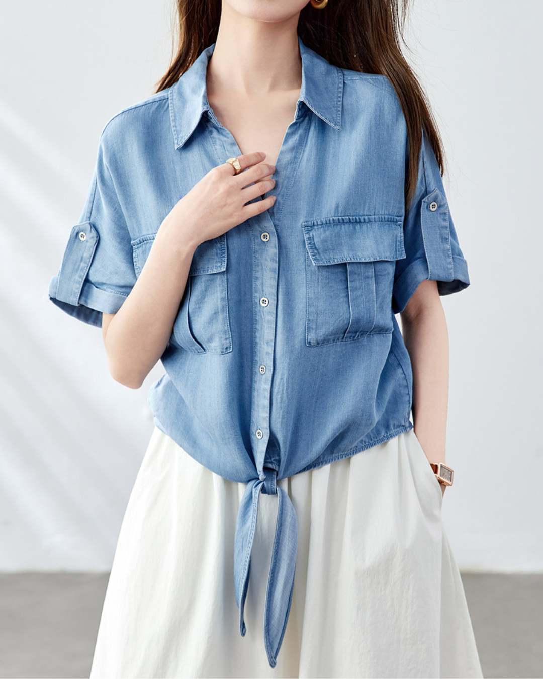 Livia Light Tie Shirt