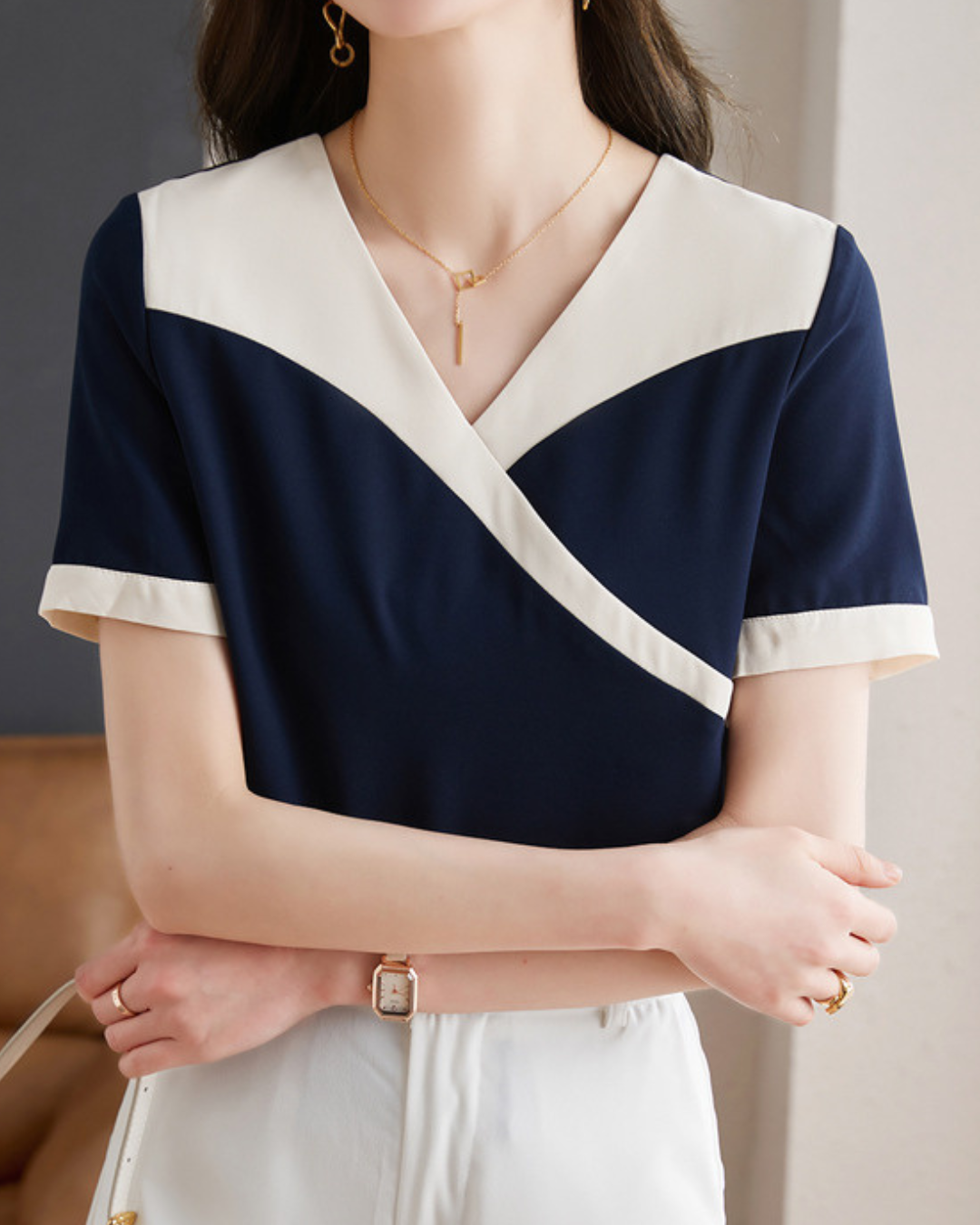 Marin Fold Trim Shirt