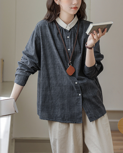 Nella Contrast Collar Shirt