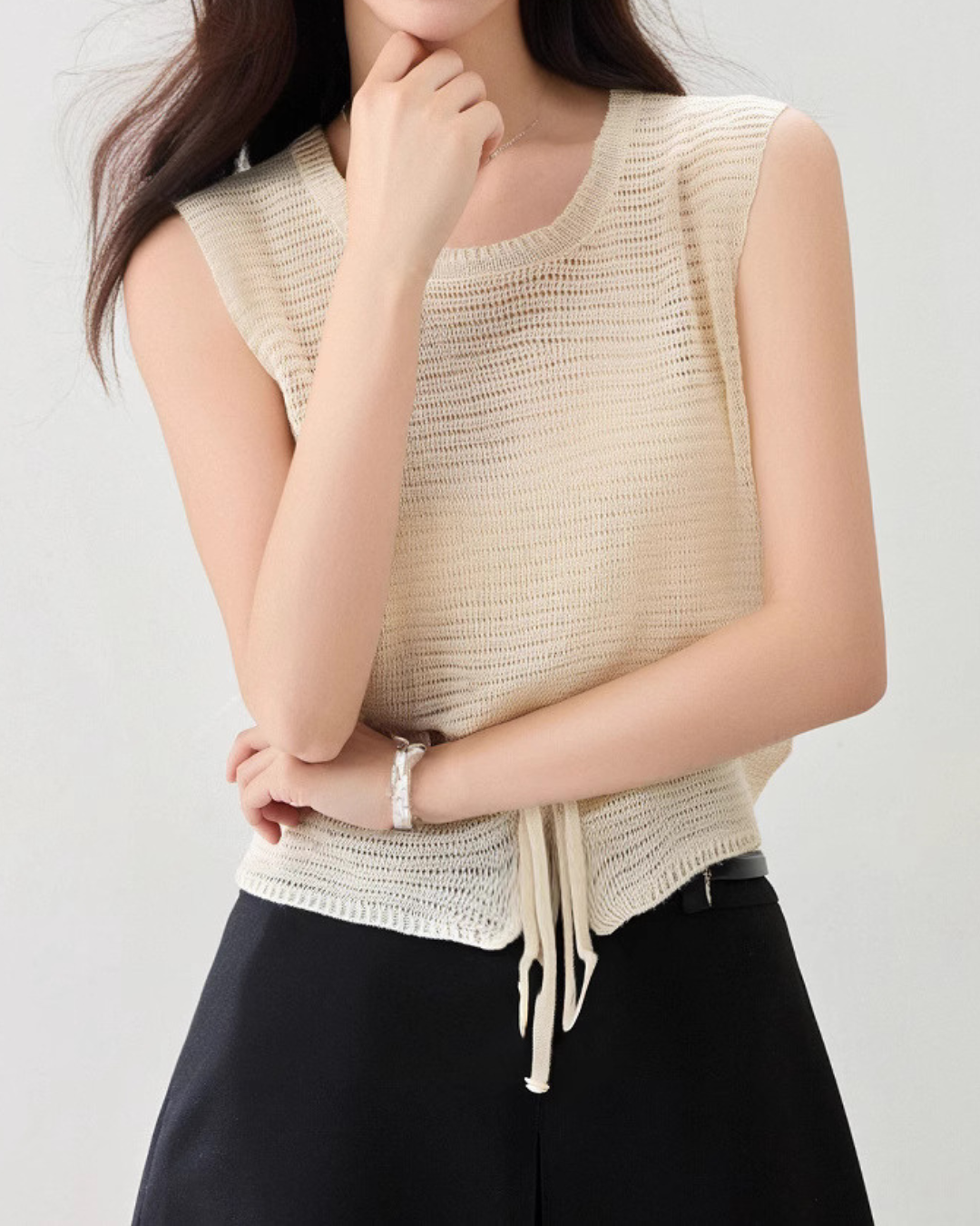 Elara Tie Hem Knit Tank