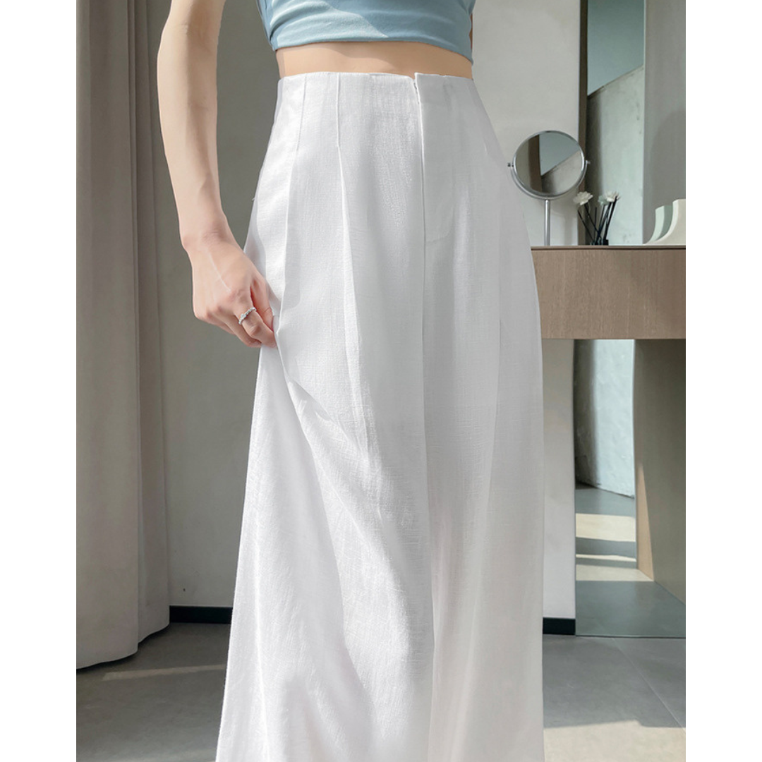 Lumi Soft Linen Wide Trousers