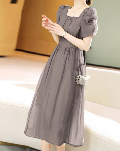 Arielle Light Gathered Dress