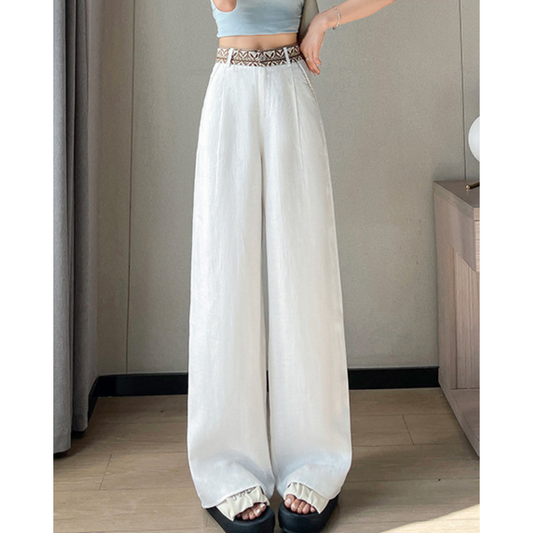 Ariwa Embroidered Waist Trousers