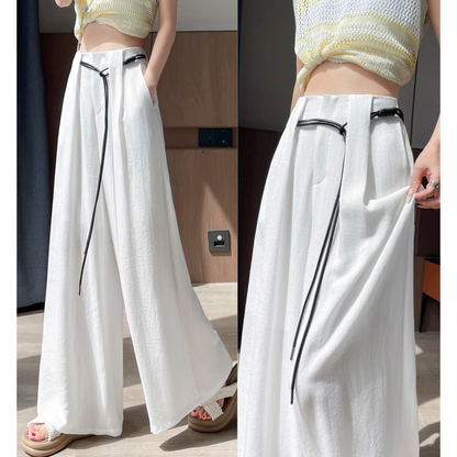 Alba Tie Wide Flax Pants