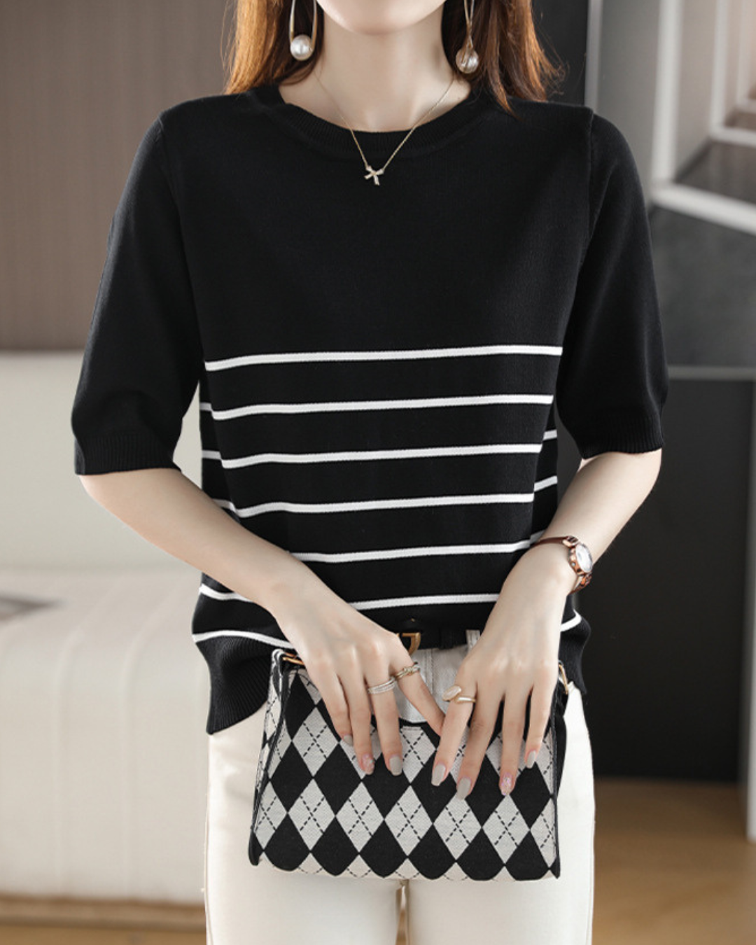 Marina Line Calm Knit Top