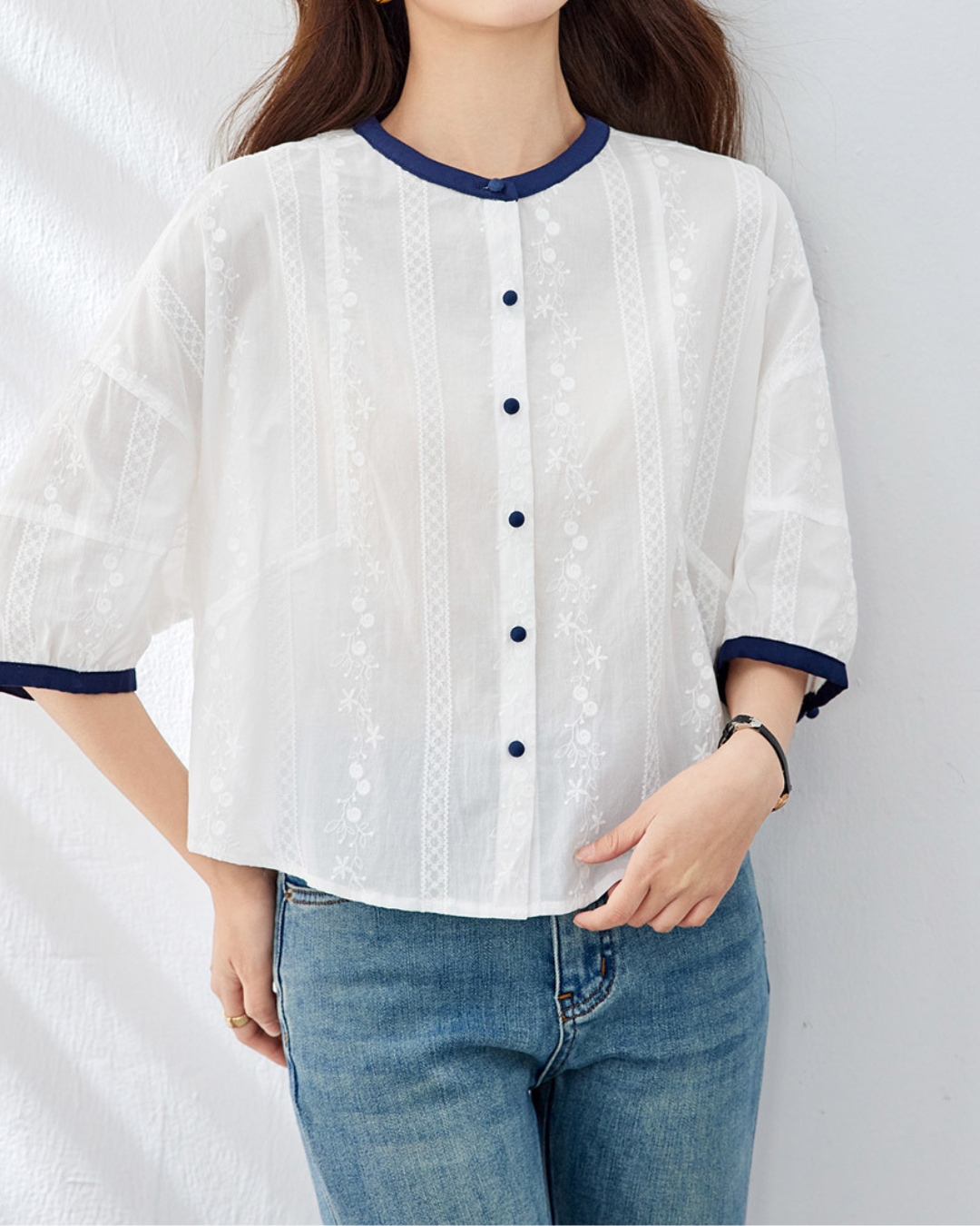 Flora Edge Calm Blouse