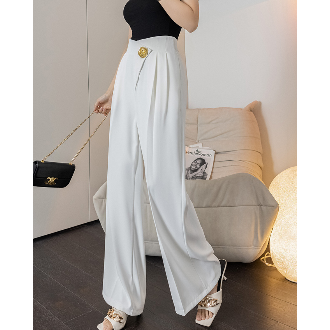 Lyra Gold Fold Trousers