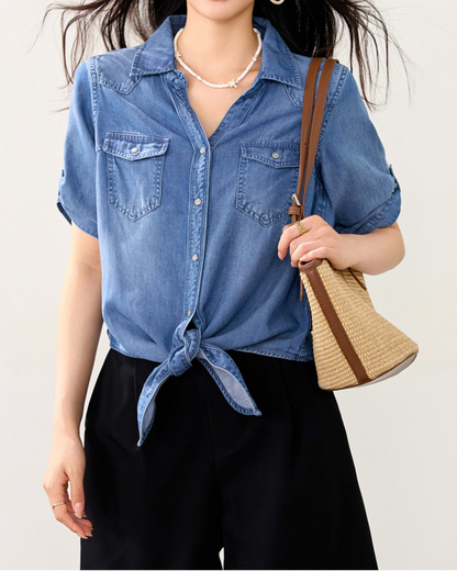 Marlowe Soft Tie Denim Shirt
