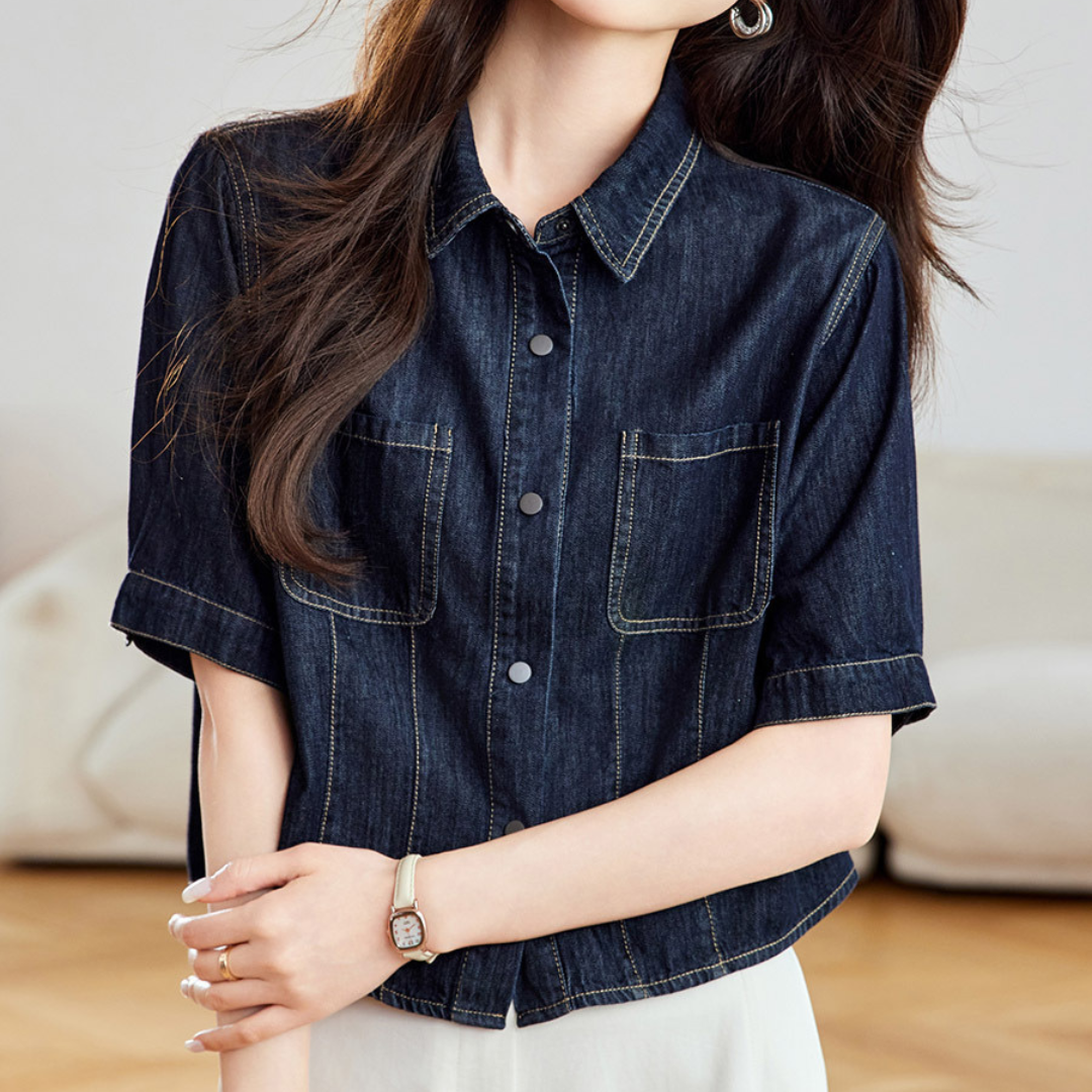 Nora Ease Denim Shirt