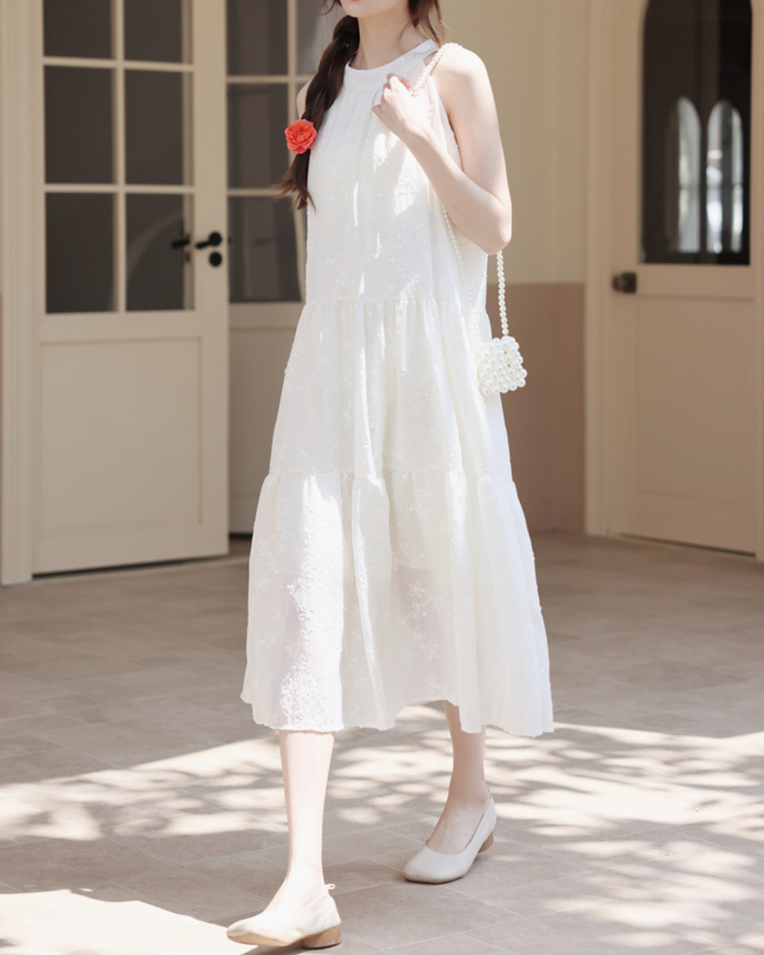 Noelle Bloom Tie-Back Dress