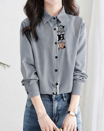 Mira Playful Stripe Shirt