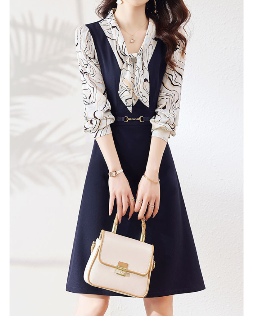 Ines Soft Tie-Layer Dress
