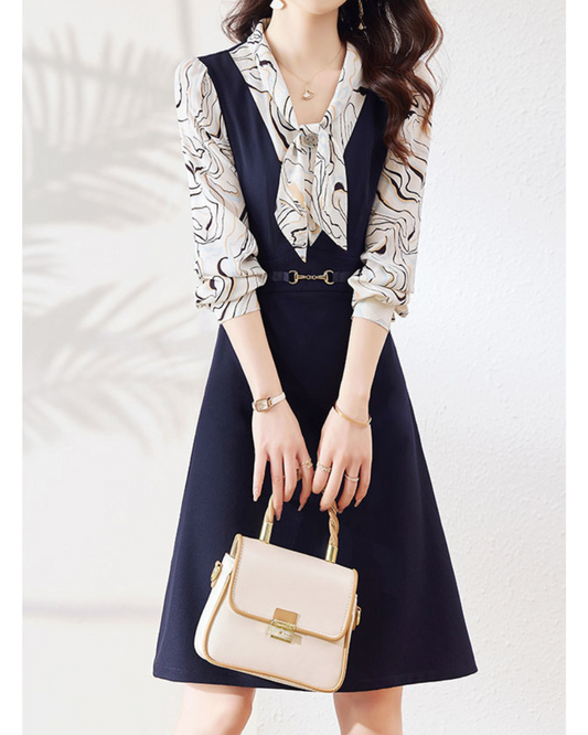Ines Soft Tie-Layer Dress