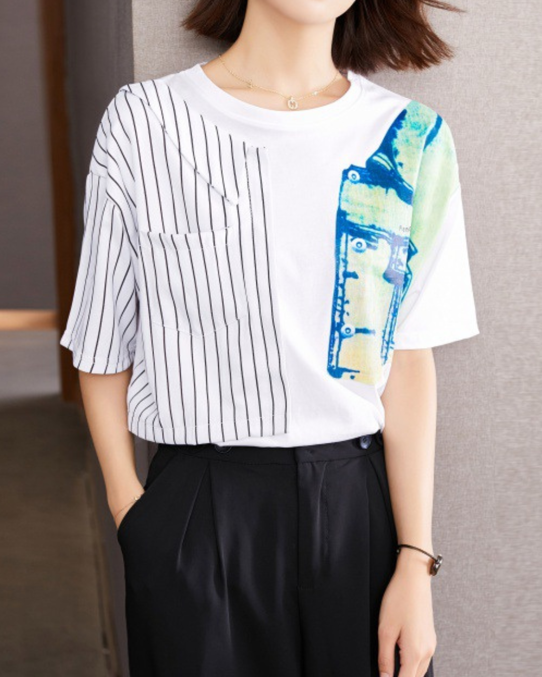 Elara Patch Print T-shirt