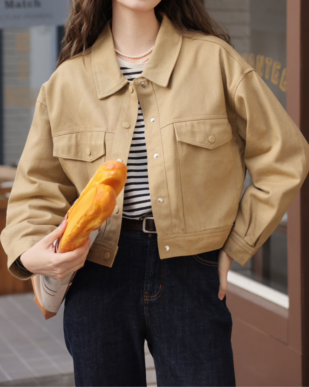 Emilie Calm Cotton Snap Jacket