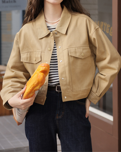 Emilie Calm Cotton Snap Jacket