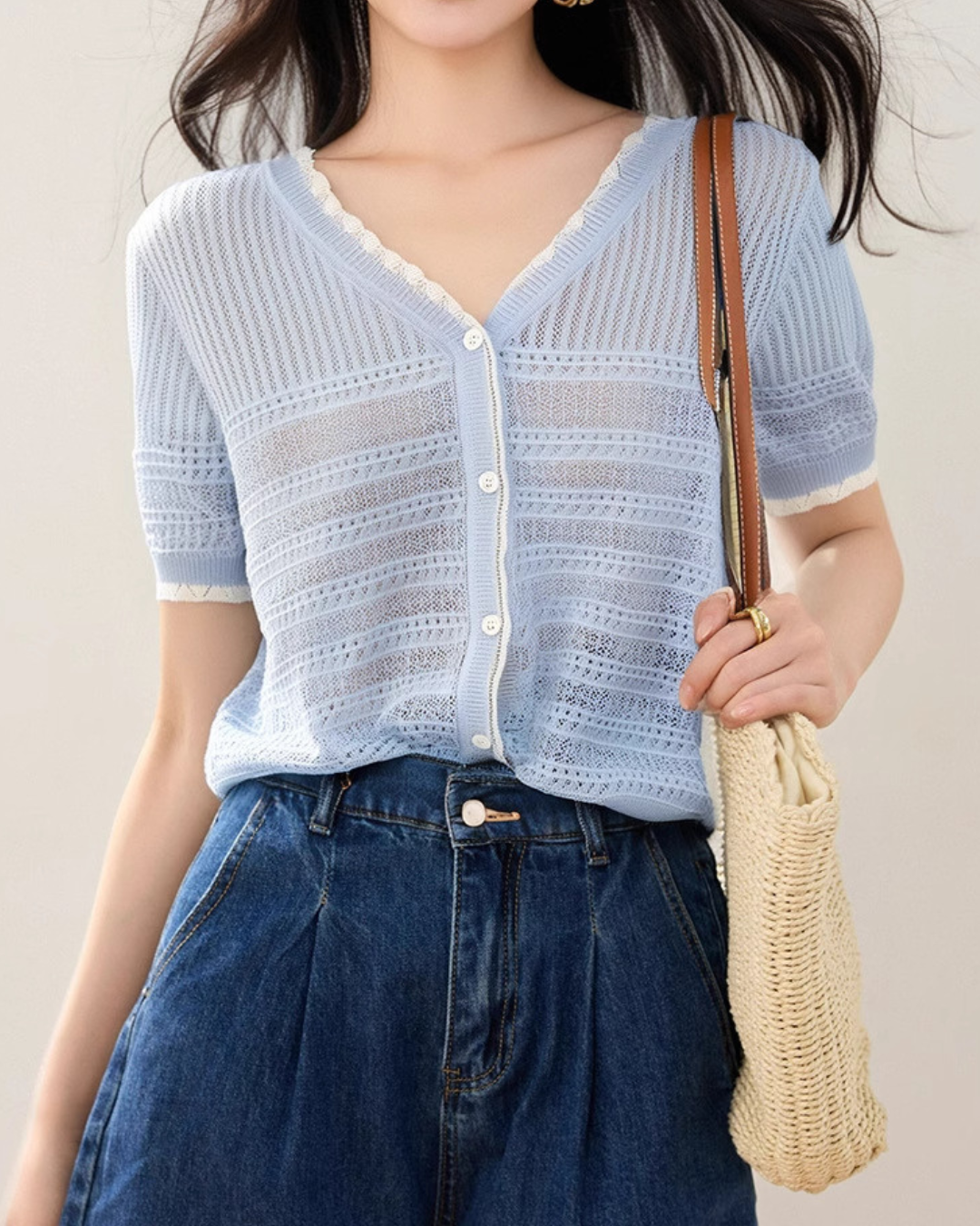 Lilou Light Knit Button Cardigan