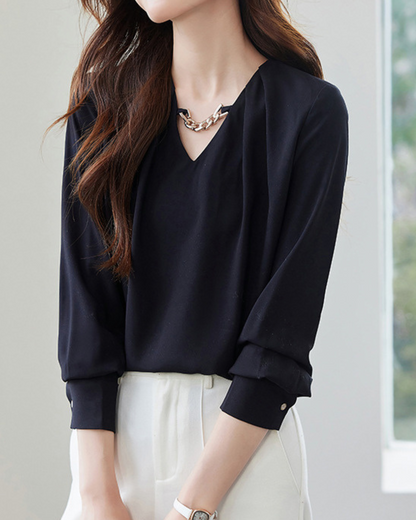 Nora Satin Twist Blouse