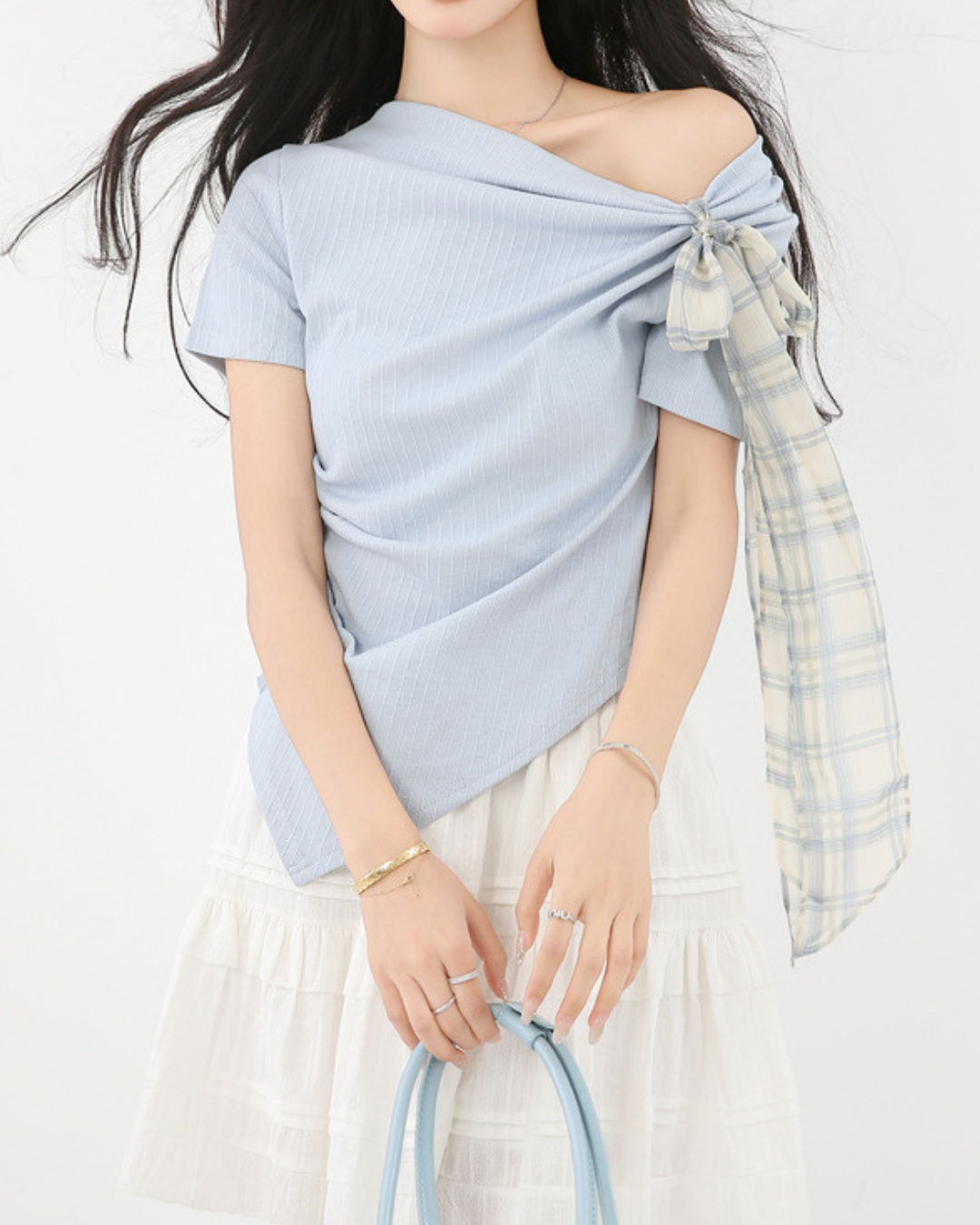 Mielle Ribbon Drape T-Shirt