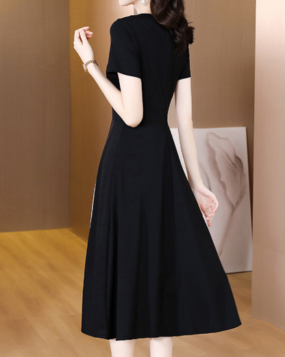 Noir Trace Panel Dress