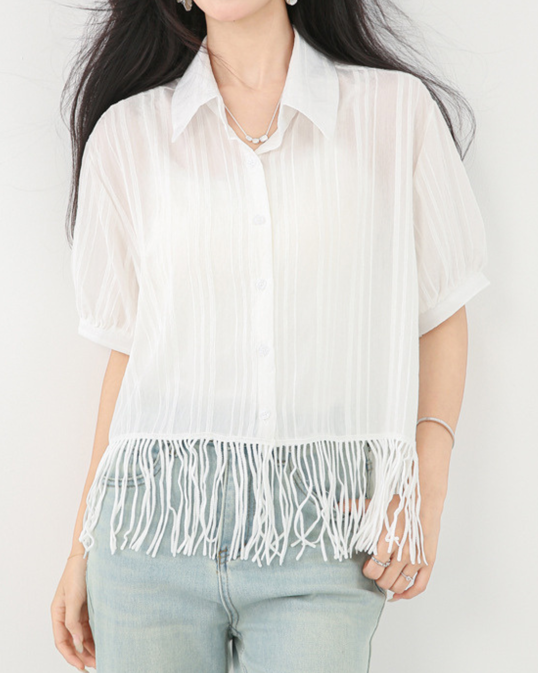 Faye Fringe Light Layer Shirt