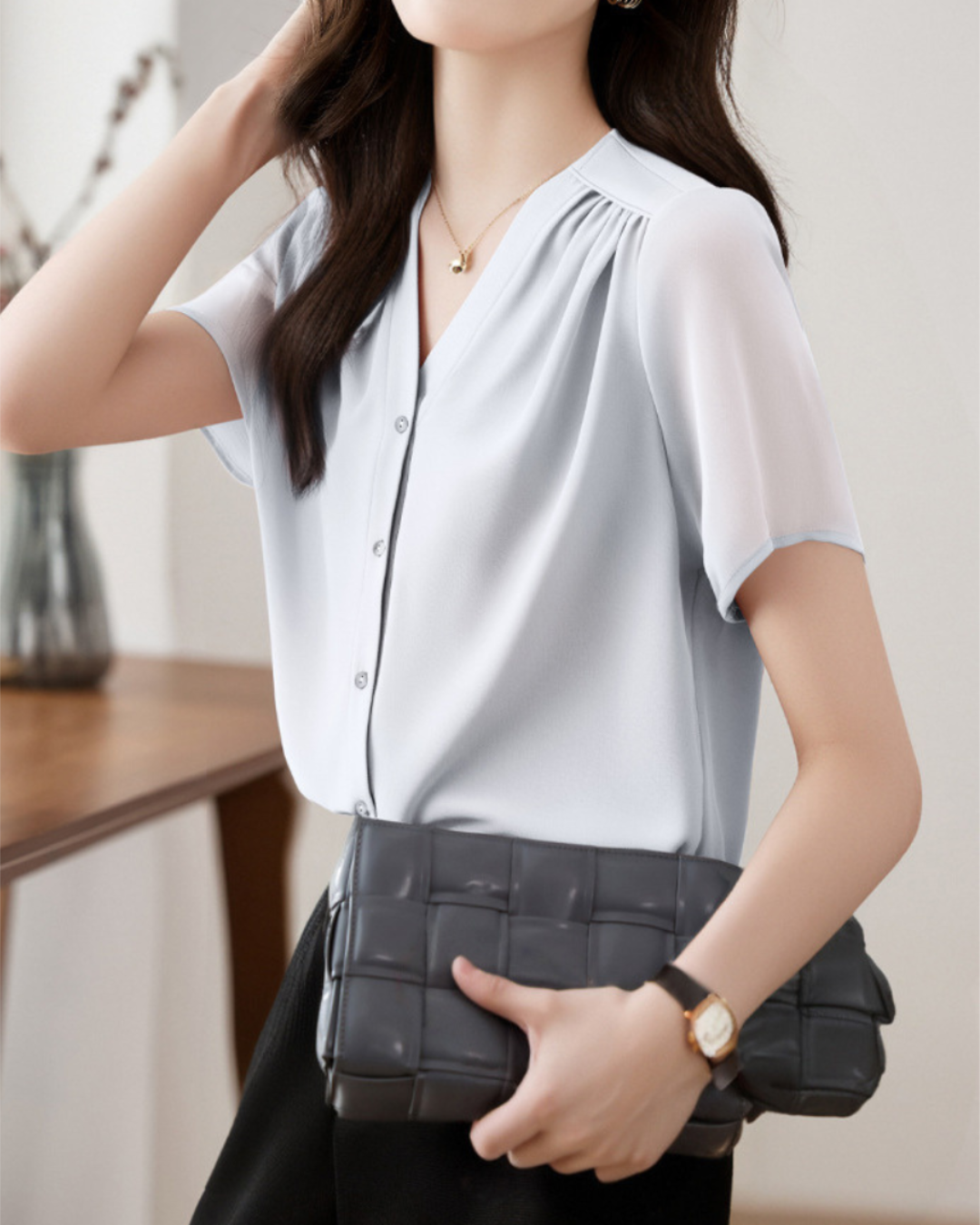 Sierra Soft Drape Chiffon Blouse