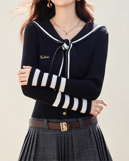 Livia Contrast Trim Pullover