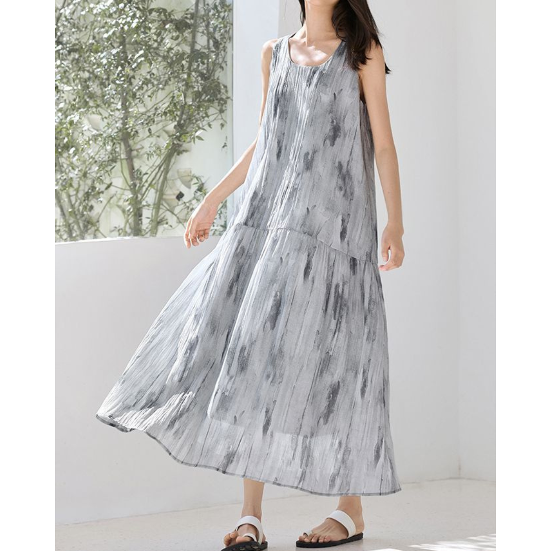 Mira Drift Brush Maxi Dress