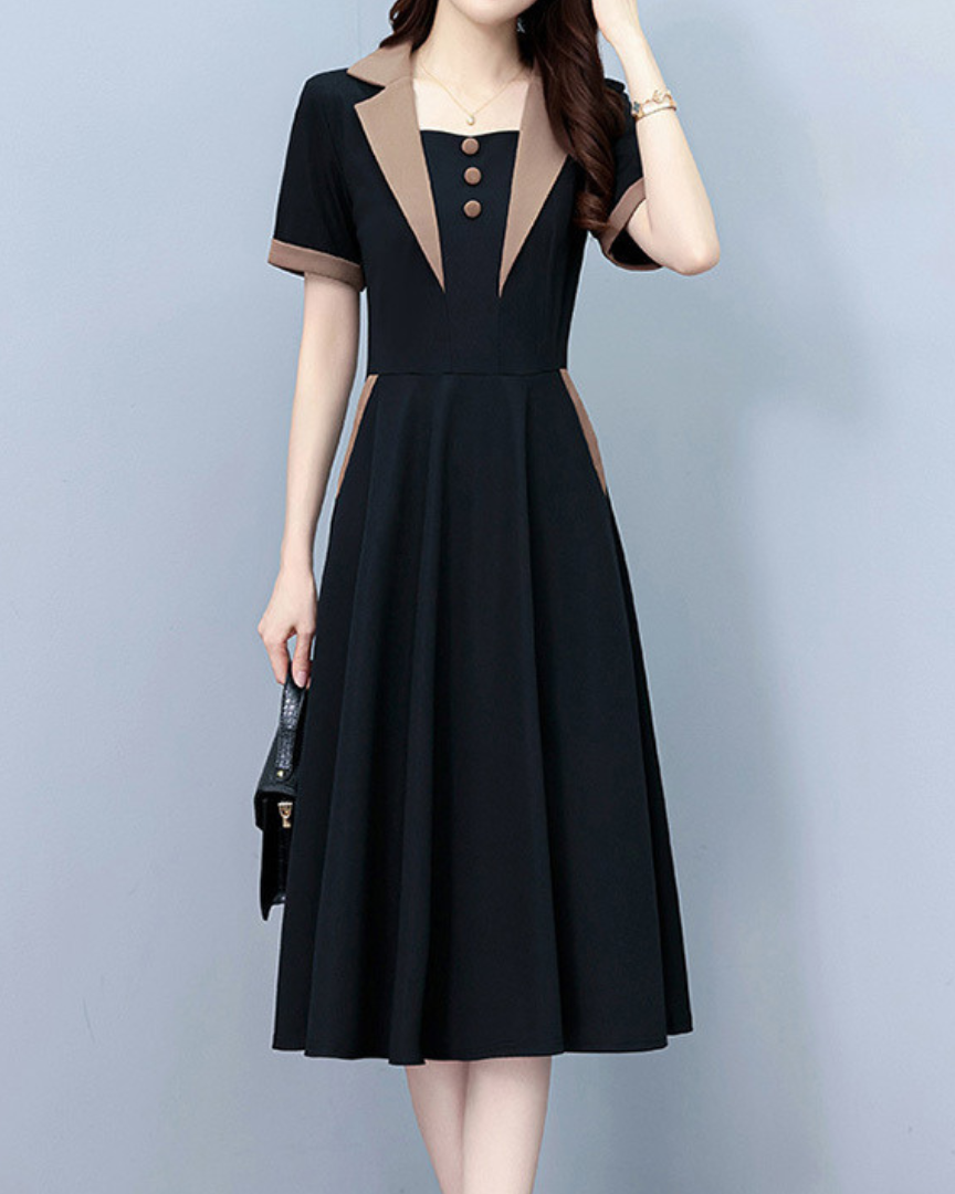 June Ease Panel Midi Dress