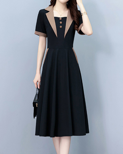 June Ease Panel Midi Dress
