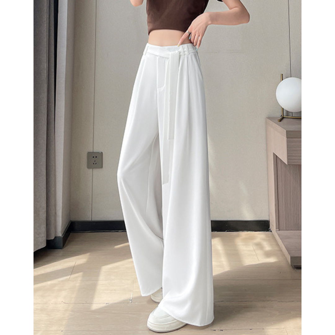 Ivy Drape Tie-Waist Trousers