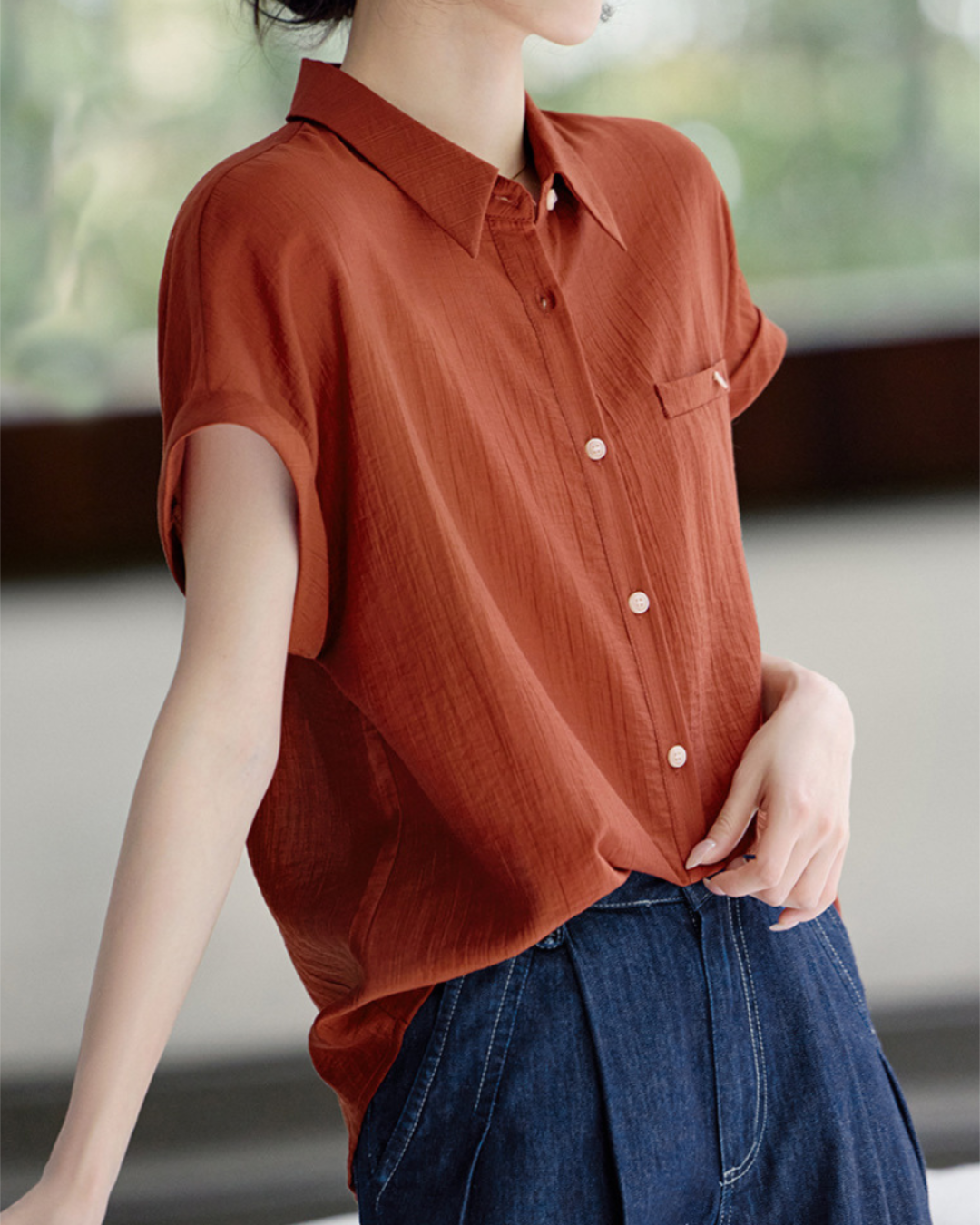 Amara Soft Drape Pocket Shirt