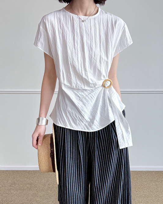 Elowen Ring Wrap Crinkle T-Shirt
