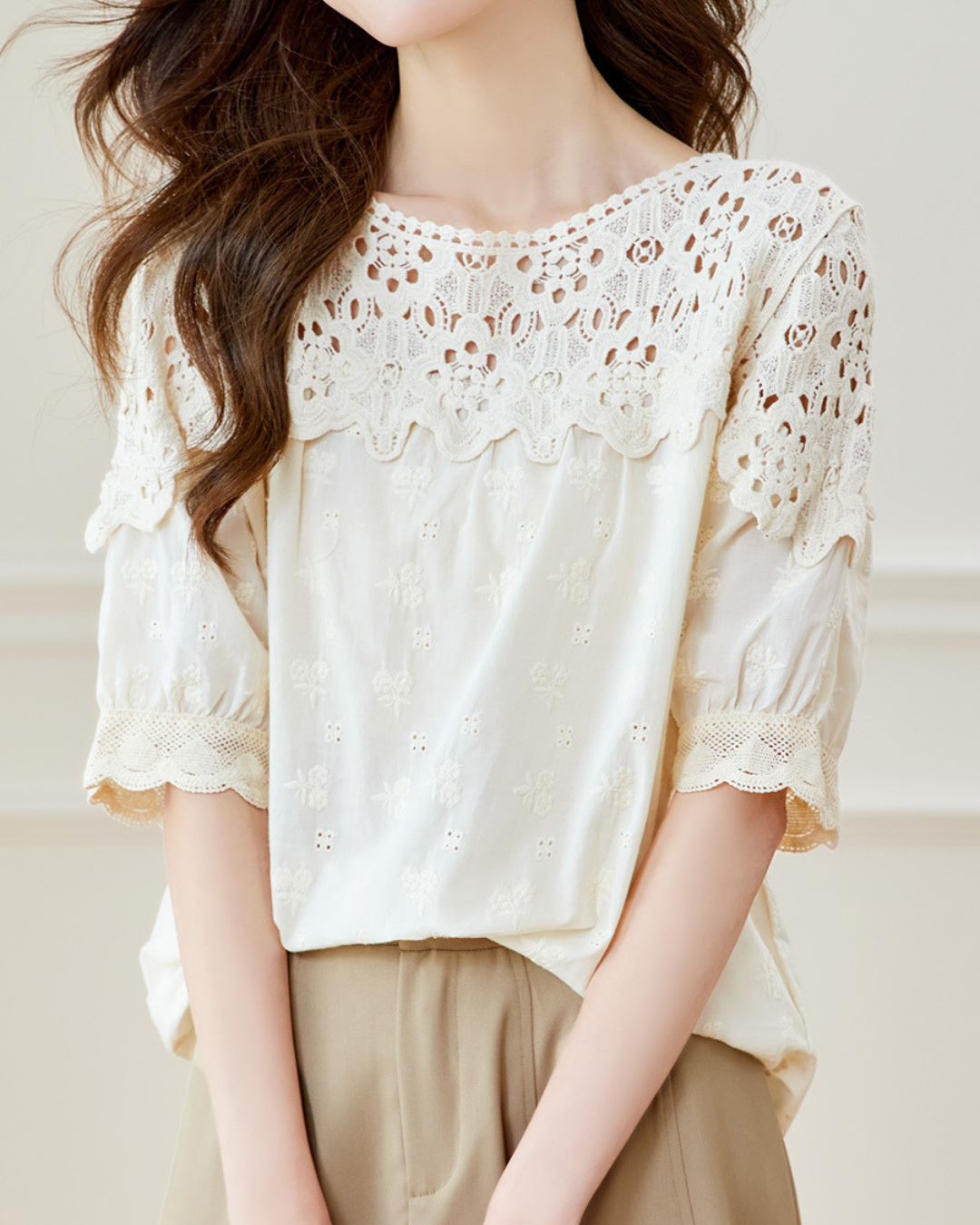 Emery Lace Garden Blouse