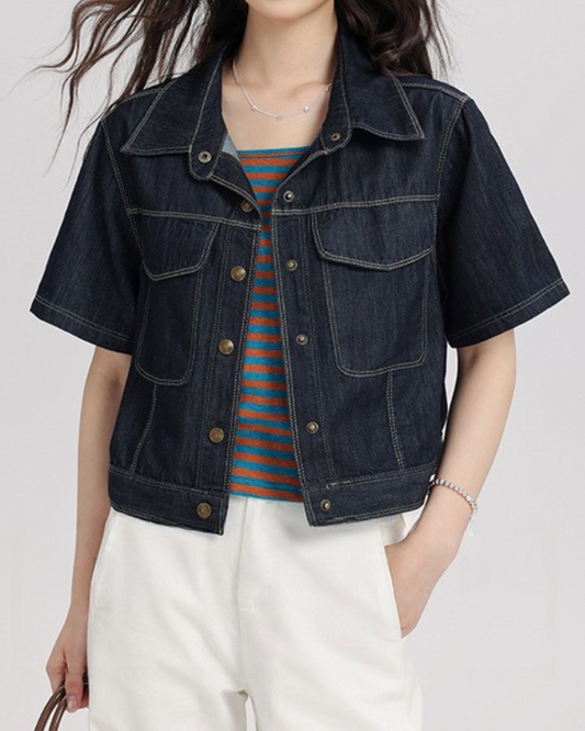 Nina Ease Indigo Denim Shirt