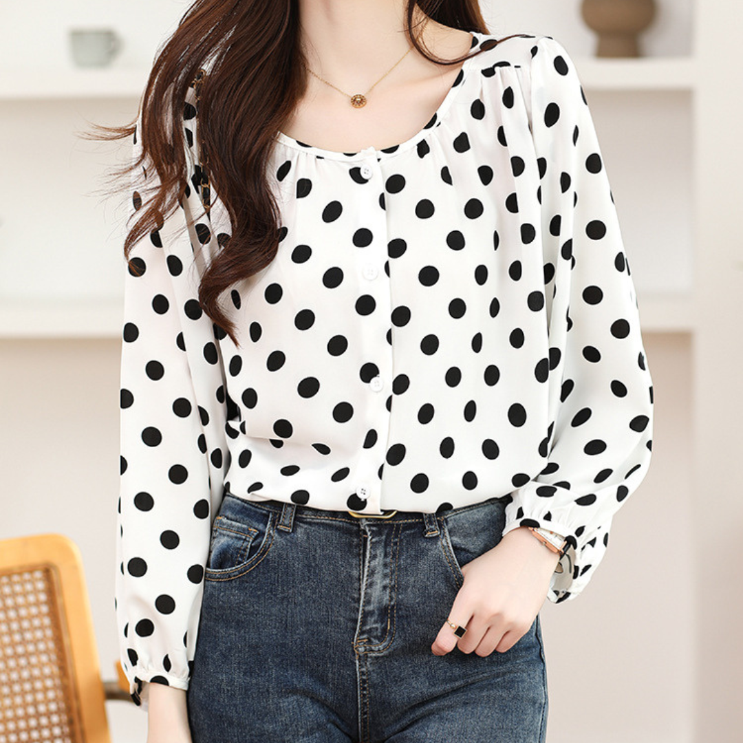 Lina Poise Dot Blouse
