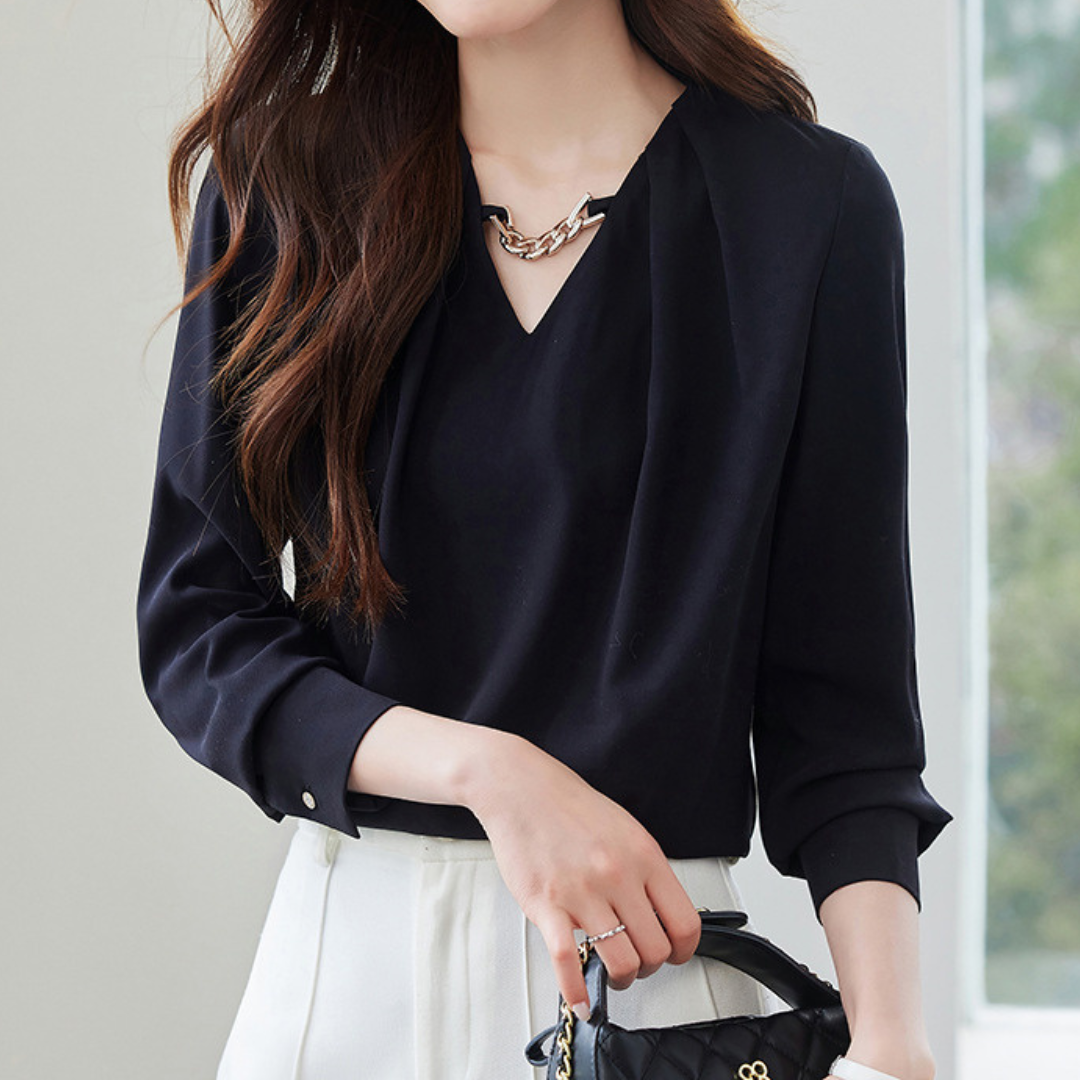 Nora Satin Twist Blouse