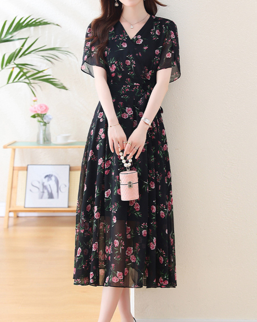 Daphne Bloom Soft Midi Dress