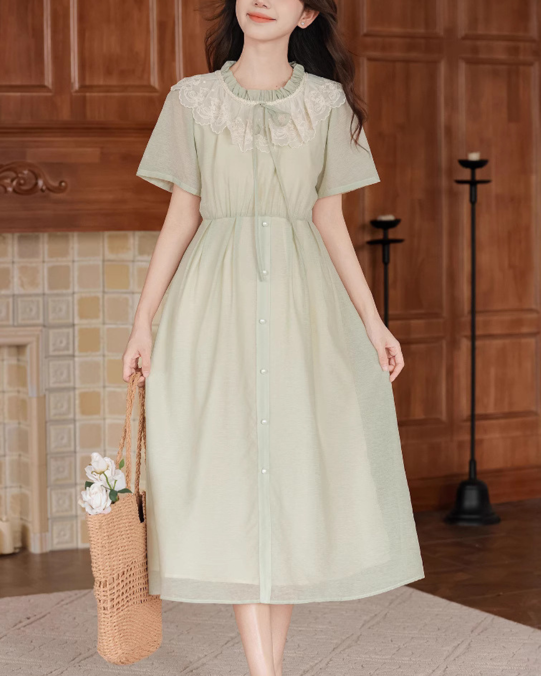 Melody Lace Front Tie Dress