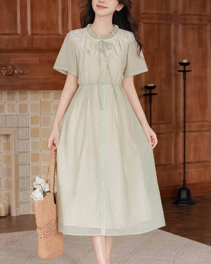 Melody Lace Front Tie Dress