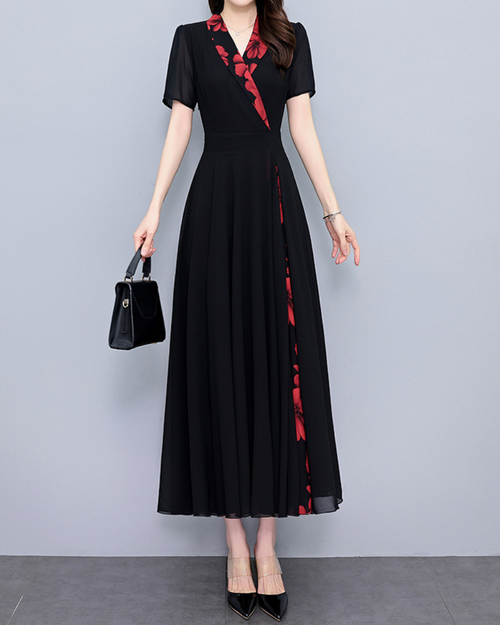 Serena Bloom Wrap Maxi Dress