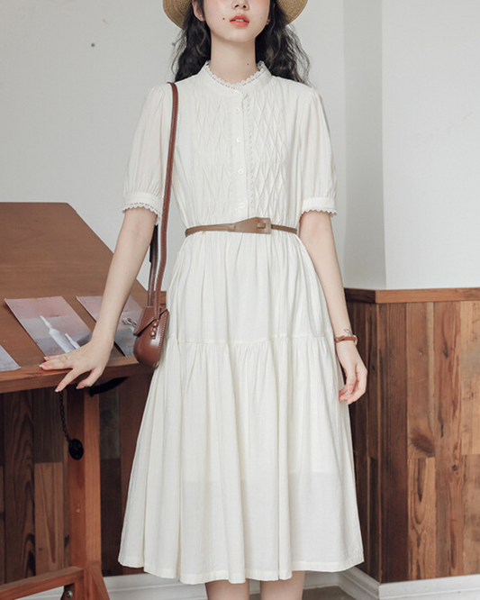 Auden Soft Pintuck Shirt Dress