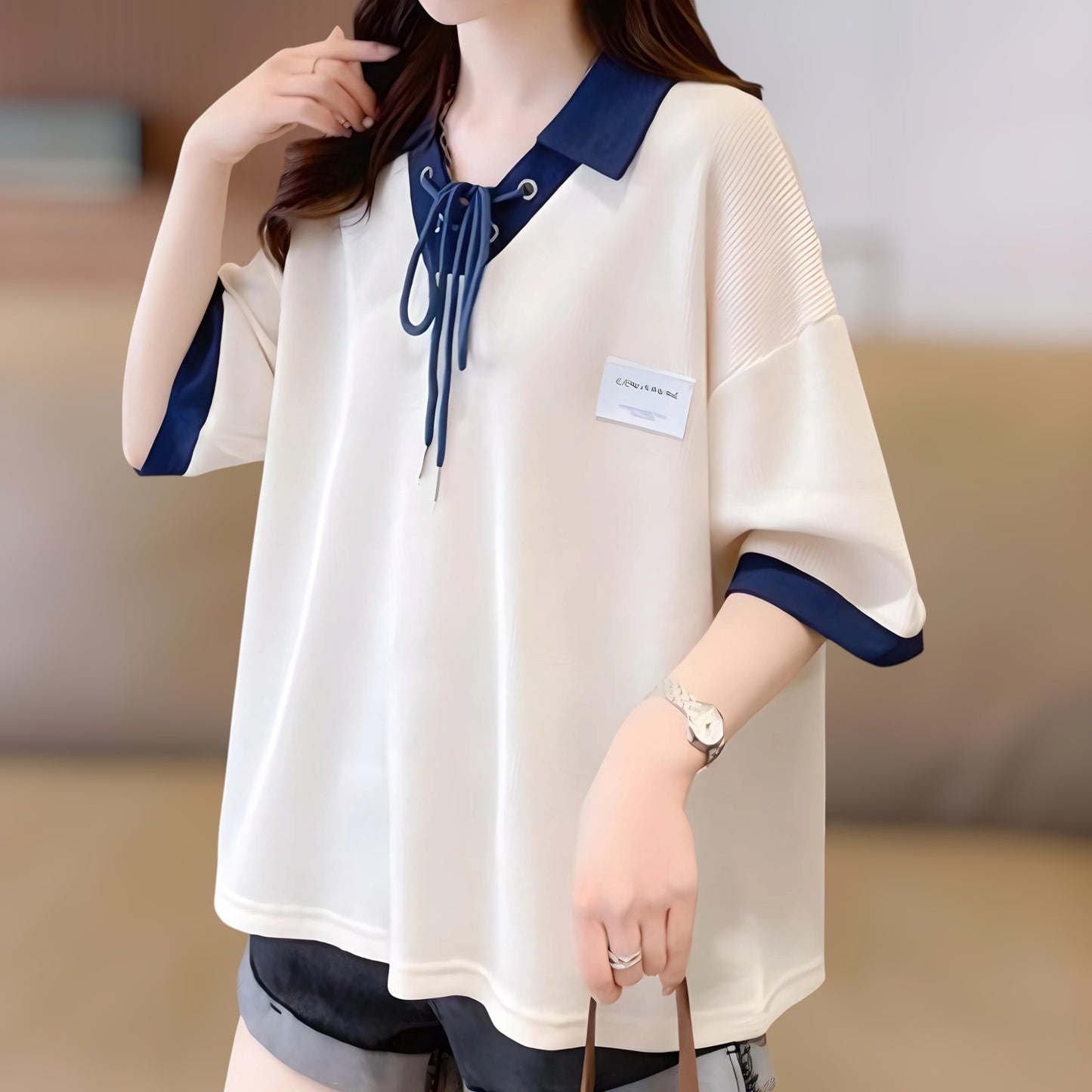 Marine Ribbon Relax T-shirt