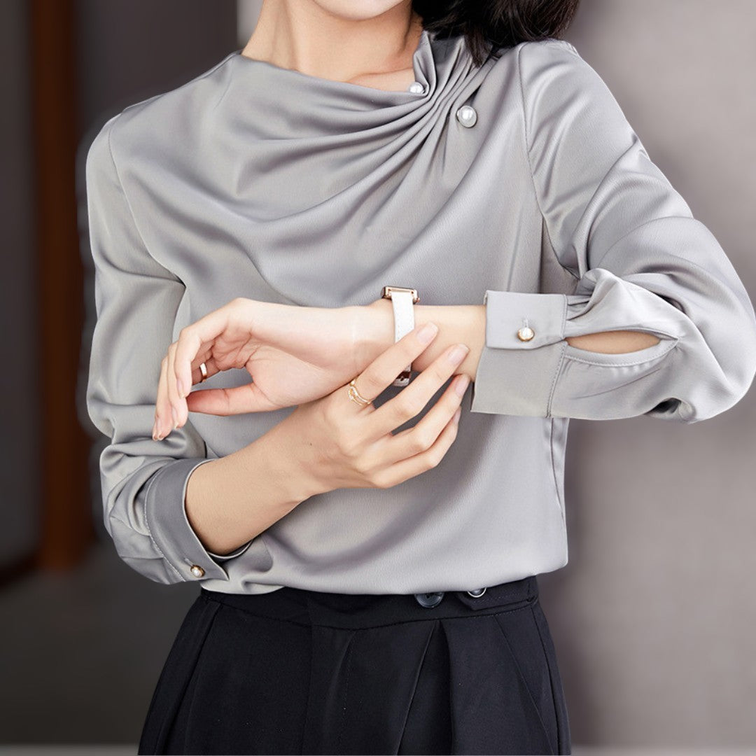 Serene Fold Pearl Blouse