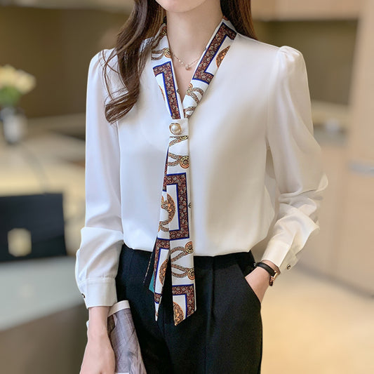 Isla Scarf Accent Blouse