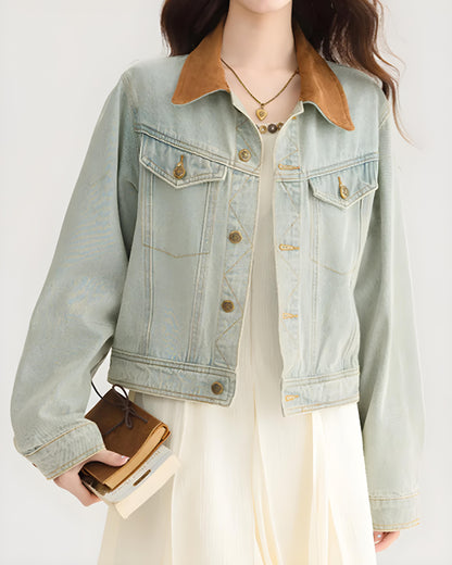 Ivy Soft Collar Denim Jacket