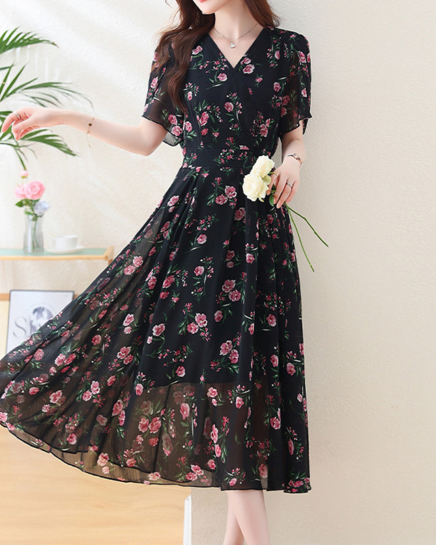 Daphne Bloom Soft Midi Dress