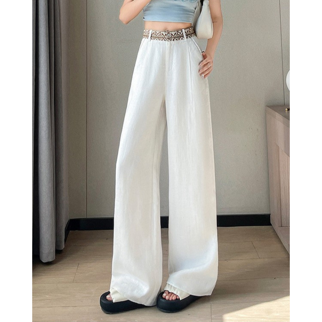 Ariwa Embroidered Waist Trousers